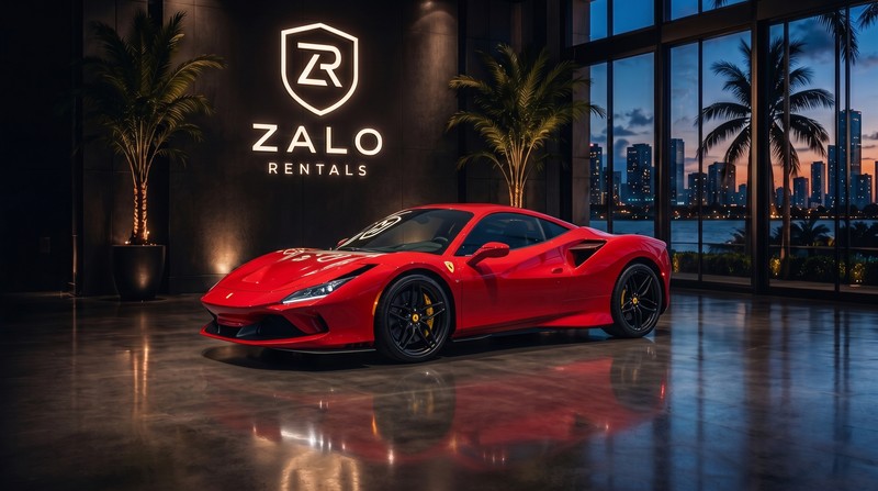 Ferrari F8 Tributo rental Miami